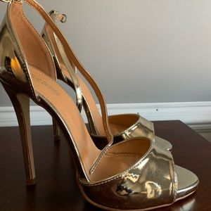 Public Desire Gold Heels 9